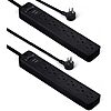 $5.86*: 2-Pack 2' Amazon Basics 6-Outlet 600 Joule Surge Protector Power Strip (Black) at Amazon