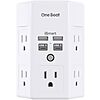 [Prime] $6.99*: One Beat 5-Outlet + 4 USB (2x USB-C) Outlet Extender (White) at Amazon