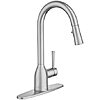 $99.95: Moen Adler Spot Resist Stainless One-Handle High Arc Pulldown Kitchen Faucet with Power Clean, 87233SRS at Amazon