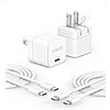 $12.19*: 2-Pack Anker 20W USB-C Foldable Wall Chargers + 2-Pack 6' USB-C Cables (White) at Amazon