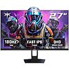 $126.13: 27&Prime; KTC QHD Gaming Monitor, 180Hz 1ms GTG, Fast IPS (H27T22S) at Amazon