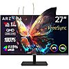 $127.99*: 27&amp;quot; ARZOPA 2K QHD 180Hz 1ms FreeSync IPS Gaming Monitor + Wireless Mechanical Gaming Keyboard at Amazon