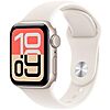 $199.99: Apple Watch SE 3 [GPS 40mm] Smartwatch with Starlight Aluminum Case with Starlight Sport Band - S/M at Amazon
