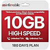 [Prime] $50*: 6-Month Infimobile Prepaid Mobile Unlimited Talk/Text + 10GB Data/Month Plan at Amazon