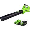 $89: Greenworks 40V Cordless Axial Leaf Blower, 4.0Ah Battery and Charger Included at Amazon