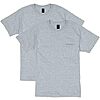 $9*: 2-pk Hanes Men's 100% Cotton Heavyweight Pocket T-Shirt (various) at Amazon