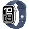 [AC] $211.81: Used - Like New: Apple Watch Series 10 [GPS 46mm case] Smartwatch with Silver Aluminum Case with Denim Sport Band - M/L at Amazon