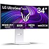 $679.73*: 34&Prime; LG Ultragear 34GX90SA-W WQHD 240Hz OLED Curved Gaming Monitor at Amazon