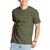 $3.15: Hanes Men's Beefy-t Heavyweight Cotton T-Shirt (Fatigue Green) at Amazon