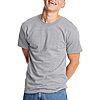 $3.15: Hanes Men's Heavyweight Cotton Beefy-T T-Shirt (Light Steel) at Amazon