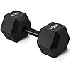 $36.66: 45-Lb Fitvids Rubber Encased Exercise &amp;amp; Fitness Hex Dumbbell at Amazon
