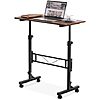 [Prime] $49.99*: 32&amp;quot; Amztabler Manual Adjustable Height Small Standing Desk w/ Wheels (Wood Rustic) at Amazon