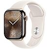 $499: Apple Watch Series 10 [GPS + Cellular 42mm] (Gold Titanium Case with Starlight Sport Band, S/M) at Amazon