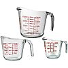[AC] $13.49: 3-Piece Anchor Hocking Glass Measuring Cups Set (1 Cup, 2 Cup, 4 Cup) at Amazon
