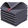 [AC] $8.54*: 6-Pack Homaxy 100% Cotton Waffle Weave Kitchen Dish Cloths (Dark Grey) at Amazon