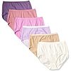 $9.75: 6-Pack Hanes Womens Just My Size High-Waist 100% Cotton Brief Underwear, High-Rise Brief at Amazon