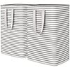 [Prime] $9.99*: 2-Pack 80L Lifewit Collapsible Laundry Baskets w/ Handles (Grey) at Amazon