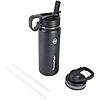 $11: 18-Oz Thermoflask Double Wall Vacuum Insulated Stainless Steel Water Bottle with Spout and Straw Lids at Amazon
