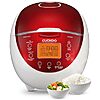 $69.99*: CUCKOO 6-Cup Micom Rice Cooker w/ Fuzzy Logic Technology, Red (CR-0655F) at Amazon