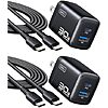 [AC] $9.17*: 2-Pack INIU Up to 30W PD Fast Charging USB C Charger Block (USB-C + USB-A; Black) at Amazon