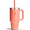 $10.49: 32-Oz Hydro Flask Travel Tumbler with Handle, Lid and Straw (Sunglow) at Amazon