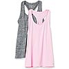 $7.56: 2-Pack Amazon Essentials Women's Athletic Workout Racerback Tank Tops at Amazon