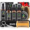 XIKEZAN Men's Beard Grooming & Care Kit (Sweet Orange)