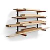 Bora 4-Shelf Wood Storage Organizer Rack