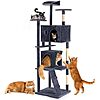 DUMOS Indoor Cat Tree Tower (Dark Grey)