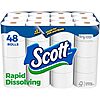 Scott Rapid-Dissolving Toilet Paper, 48 Double Rolls, Septic-Safe