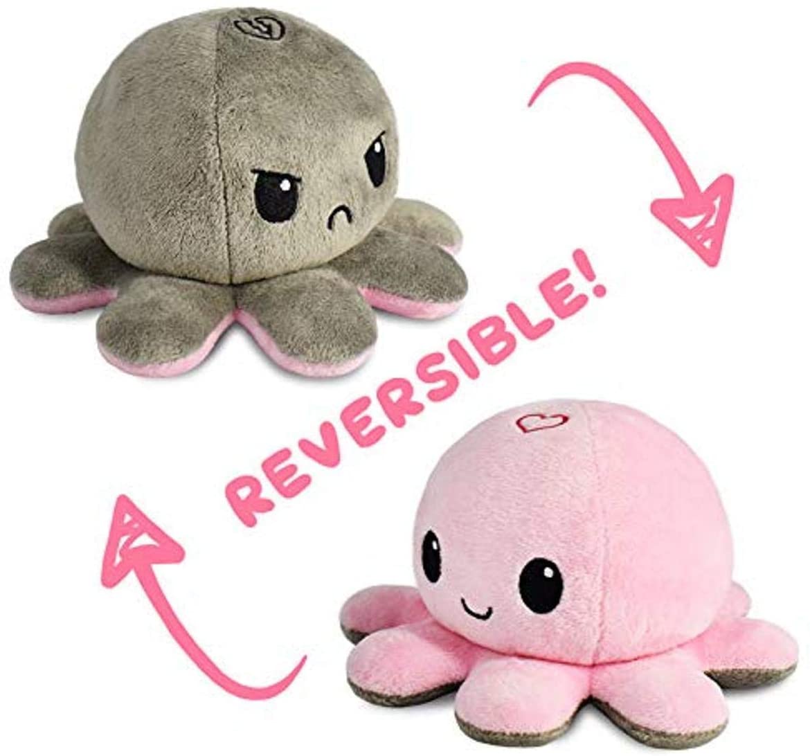 TeeTurtle | The Original Reversible Octopus Plushie | Patented Design | Show your mood without saying a word! $8.95