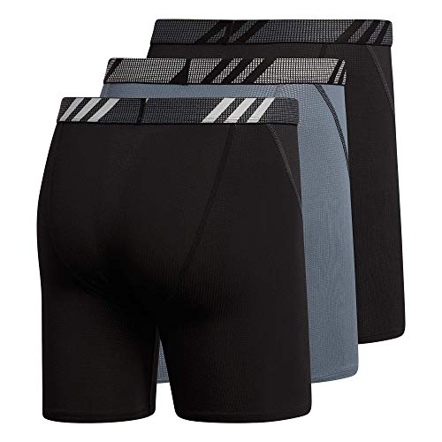 adidas Men's Sport Performance Mesh Boxer Brief Underwear (3-Pack) $15.93