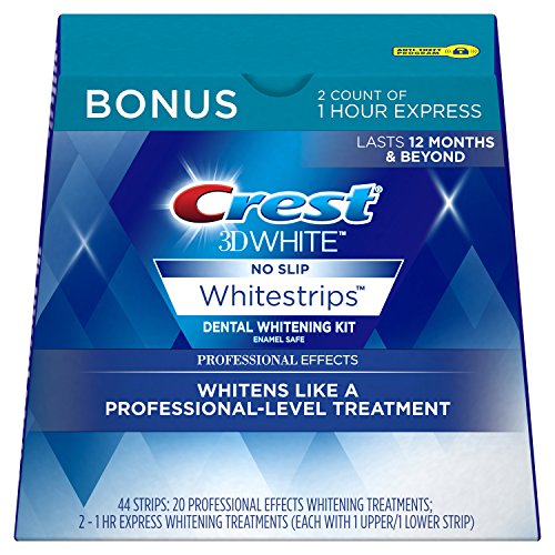 Prime Members: 35% off Crest 3D Whitestrips, Professional Effects, Teeth Whitening Strip Kit, 44 Strips (22 Count Pack) $29.99