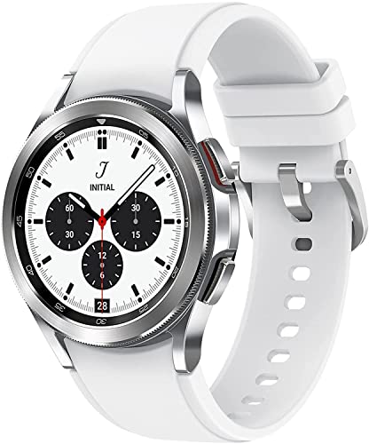 SAMSUNG Galaxy Watch 4 Classic 42mm Smartwatch with ECG Monitor Tracker, Silver $249 - Amazon