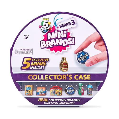 5 Surprise Mini Brands Series 3 Collector's Case - Store & Display 30 Minis with 5 Exclusive Minis by ZURU $4.44 - Amazon