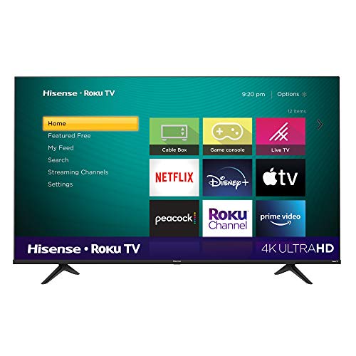 Hisense 65-Inch Class R6 Series Dolby Vision HDR 4K UHD Roku Smart TV with Alexa Compatibility (65R6G, 2021 Model) $409.99 + F/S - Amazon