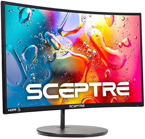 Sceptre 24" Curved 75Hz Gaming LED Monitor Full HD 1080P (C248W-1920RN) $109.97 + F/S - Amazon