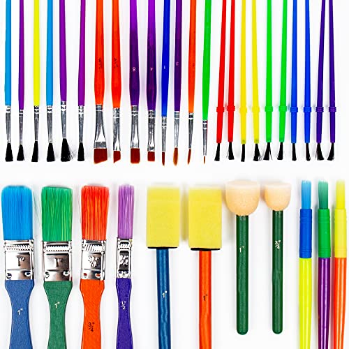 Horizon Group USA Paint Brushes -35 All Purpose Paint Brushes Value Pack $5.99 - Amazon