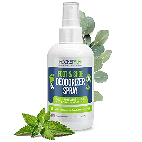 Lightning Deal: Rocket Pure Natural Shoe Deodorizer Spray and Foot Spray (Mint) $11.96 - Amazon