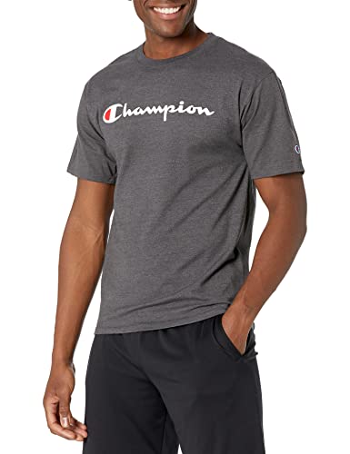 Champion Men's Classic T-Shirt, Script Logo $10.00 - Amazon