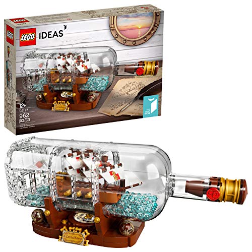 LEGO Ideas Ship in a Bottle 92177 Expert Building Kit (962 Pieces) $69.99 + F/S - Amazon