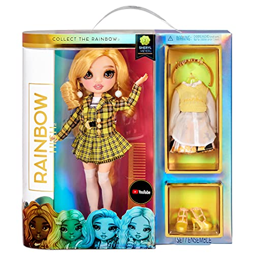 Rainbow High Series 3 Sheryl Meyer Fashion Doll – Marigold (Yellow) with 2 Designer Outfits to Mix & Match with Accessories - $11.99 - Amazon