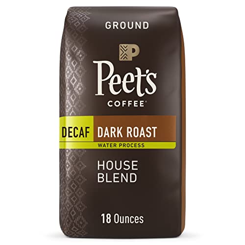 Peet's Coffee, Dark Roast Decaffeinated Ground Coffee - Decaf House Blend 18 Ounce Bag - $12.58 or $8.80 /w S&S - Amazon YMMV