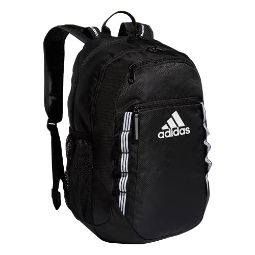 adidas Excel 6 Backpack, Black/White 3 Stripe Webbing, One Size - $33.74 + F/S - Amazon