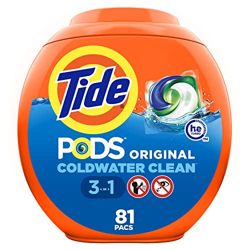 Tide PODS Laundry Detergent Soap PODS, High Efficiency (HE), Original Scent, 81 Count - $15.04 or $13.98 /w S&S - Amazon