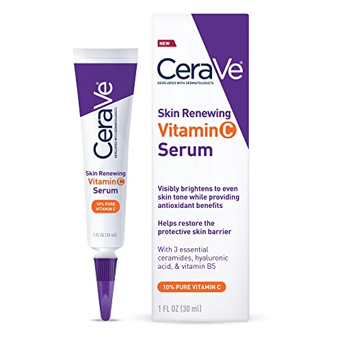 CeraVe Vitamin C Serum with Hyaluronic Acid | Skin Brightening Serum for Face with 10% Pure Vitamin C | Fragrance Free | 1 Fl. Oz - $14.92 /w S&S - Amazon