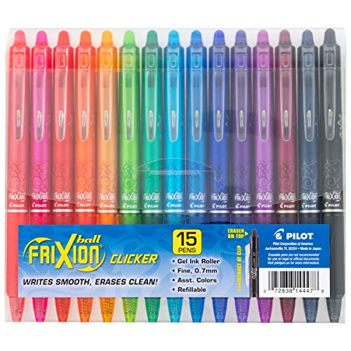 Deal of The Day: PILOT FriXion Clicker Erasable, 15-Pack Pouch (14447) - $20.90 /w S&S - Amazon