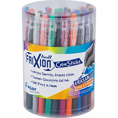 Deal of The Day: PILOT FriXion ColorSticks Erasable Gel Ink Stick Pens, Fine Point, Assorted Color Inks, 10 Unique Colors, Tub of 36 (5805) - $23.13 /w S&S - Amazon