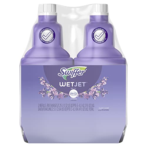 Swiffer WetJet Multi-Purpose Floor Cleaner Solution with Febreze Refill, Lavender Vanilla and Comfort Scent, 1.25 Liter (Pack of 2) - $7.04 /w S&S - Amazon