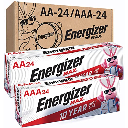 Energizer 24 Max Double A Batteries and 24 Max Triple A Batteries Combo Pack, 48 Count - $22.93 /w S&S + F/S - Amazon